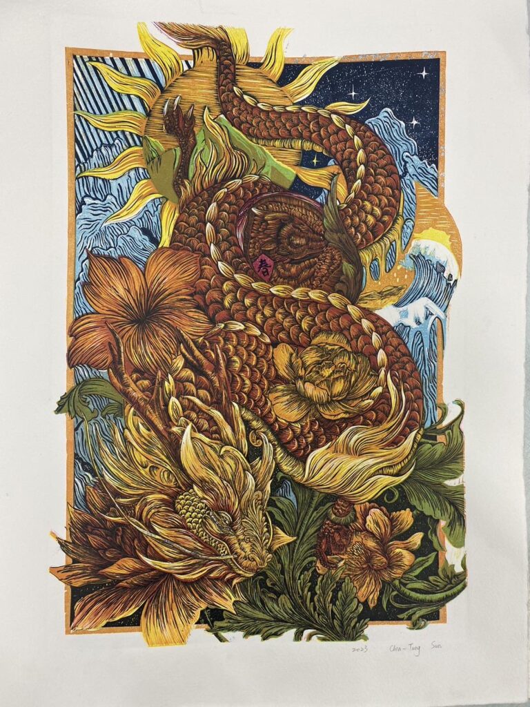 孫佳桐作品祥龍迎春