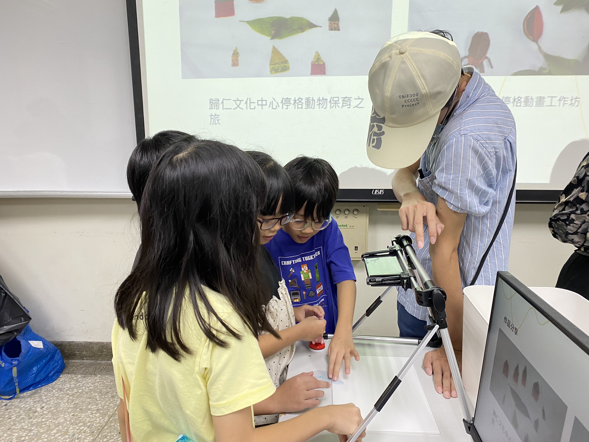學生畫出自己喜歡的圖案